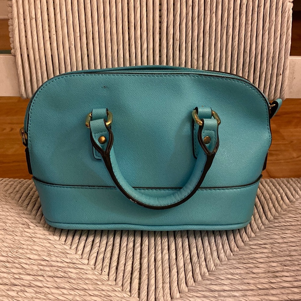 Merona pastel blue mini handbag.